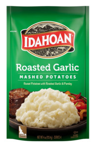 Pantry: Idahoan Roasted Garlic Mashed Potatoes, 4 oz Pouch
