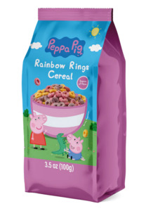Pantry: Peppa Pig Fruity Rings Cereal Bag 100g