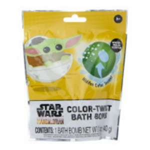 Bath Time Fun: Disney Baby Yoda Mystery Swirl Color Twist Bath Bomb