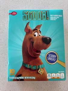 Clearance: *** Expired *** Scoobi Fruit Snacks 10 Pouches
