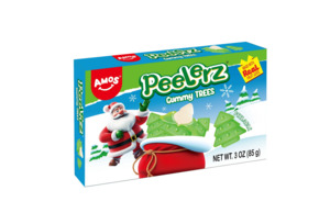 Christmas In Stock 1: Peelerz Christmas Tree Gummies, Gluten, Milk and Nut Free, 1 Count, 3 Oz