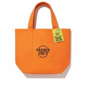 Starbucks In Stock: Trader Joe's Orange Canvas Mini Tote