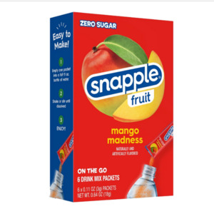 Clearance: Snapple Fruit Singles To Go! Mango Madness 6ct