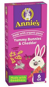 Annie's Yummy Bunnies & Cheddar Pasta & Cheese - 6oz