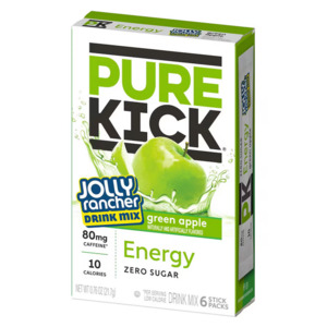 Drinks: Pure Kick Energy Singles To Go Drink Mix Jolly Rancher Green Apple 6ct