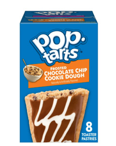 Pantry: Pop-Tarts Frosted Chocolate Chip Cookie Dough Toaster Pastries, Breakfast Foods, Shelf-Stable, 13.5 oz (8 Count)
