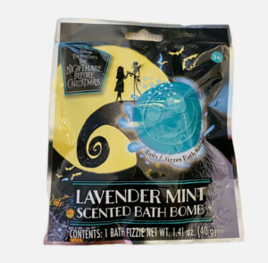 Disney The Nightmare Before Christmas Lavender Mint Scented Bath Bomb