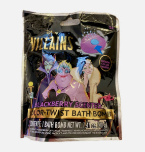 Bath Time Fun: Disney Villains Color Twist Bath Bombs Blackberry Scented