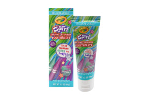 Brush Buddies Crayola Swirl Anticavity Color Changing Fluoride Toothpaste, Water&hellip;