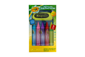 Bath Time Fun: Crayola Body Wash Pen Set, 6 Pieces, 5oz