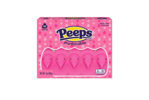PEEPS, Pink Marshmallow Chicks Easter Candy, 10 Count