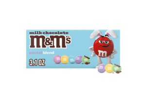 Easter: M&M's Milk Chocolate Pastel Blend Easter Candy - 3.1 oz Box