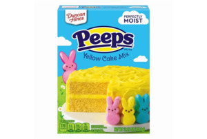 Easter: Duncan Hines PEEPS Yellow Cake Mix, 15.25 oz + Frosting