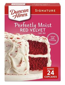 Grocery: Duncan Hines Red Velvet Flavored Cake Mix Baking Mix 15.25oz