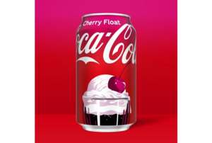 Drinks: Coca-Cola Cherry Float Soda Pop 12oz Can