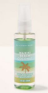 Pocketbac Hand Sanitizer: Waikiki Beach Coconut Hand Sanitizer Spray