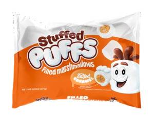 Snacks: Stuffed Puffs Marshmallows Salted Caramel Filled Marshmallow 8.6oz Bag