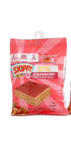 Snacks: SKIPPY Peanut Butter & Jelly Strawberry Mini Wafer Bars, 5 Individually Wrapped Bars Per Pack, 3.25 oz