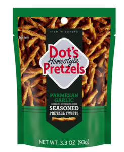 Snacks: Dot's Homestyle Pretzels Parmesan Garlic - 3.3oz