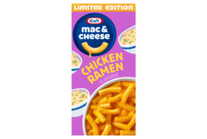 Pantry: Kraft Mac and Cheese, 1 Box, for Easy Snack or Dinner Sides, Limited Edition Chicken Ramen 7.25oz