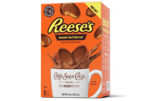Drinks: Candy Shop Cocoa REESE'S Peanut Butter Cup Powder Hot Chocolate, 1.25 oz Packet (8 Count)