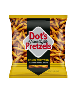 Dot's Homestyle Honey Mustard Seasoned Pretzel Twists, 1 oz Bag