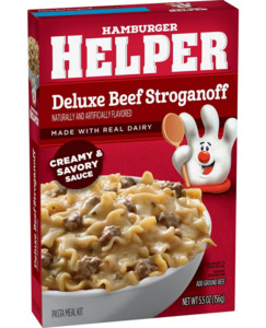 Pantry: Hamburger Helper Deluxe Beef Stroganoff Pasta Meal Kit - 5.5oz
