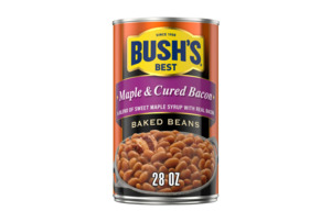 Pantry: Bush's Maple and Cured Bacon Baked Beans, Canned Beans, 28 oz