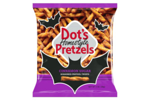 Snacks 1: Dot's Pretzels Cinnamon Sugar 1oz