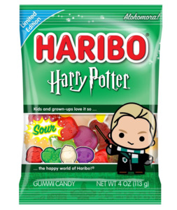 Candy: HARIBO Harry Potter Halloween Sour Malfoy Chewy Gummy Candy - 4oz