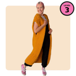 // Merino Knit Kit // Kate Moss Cardi Coat