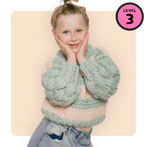 // Merino Knit Kit // Kids Blossom Bubble Jumper