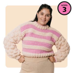 // Merino Knit Kit // Blossom Bubble Jumper