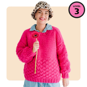 Confident Beginner: // Merino Knit Kit // Kate Moss Oversized Sweater