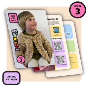 Kiddies: // Digital Pattern // Kids Kate Moss Cardi