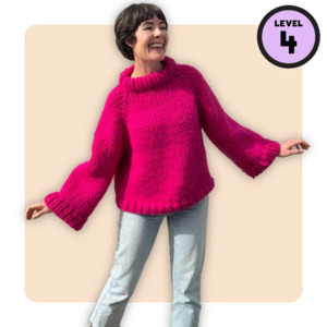 Jumpers: // Merino Knit Kit // Level Up Top Down Jumper