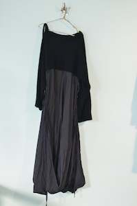 Bespoke: Nine of 24 U Possum Arms— SILK PULLY DRESS WITH OVER ARMS