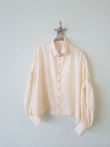 Pierrot Crop Shirt - Cream