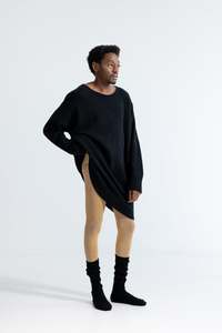 Possum Merino Permanent Collection: U Dress - Black (Pre- Order)