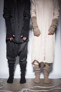 Possum Merino Permanent Collection: U  Gloves - Natural [ PRE ORDER ]