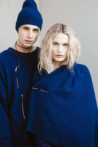 Possum Merino Permanent Collection: U Beanie - Azure