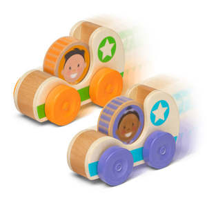 End Of Season Sale: Melissa and Doug GO Tots Star Wooden Race Car - Assorted Colours *CLEARANCE*