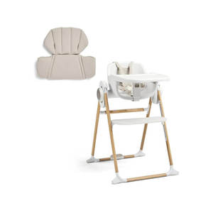 End Of Season Sale: Mamas and Papas Eno Highchair & Eno Highchair Cushion Bundle - Cashmere