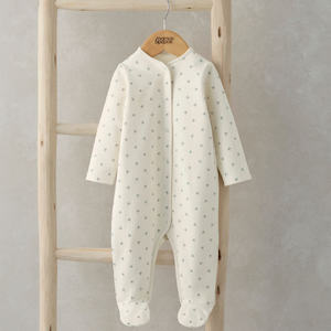 All In Ones: Mamas and Papas Ditsy Blue Onesie