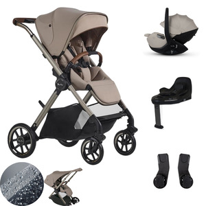 Silver Cross: Silver Cross Reef 2 Stroller Bundle with Glide 360 Capsule & Base - Frappe