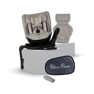 Silver Cross: Silver Cross Motion 3 All Size 360 Car Seat - Natural Taupe *COMING Late June*