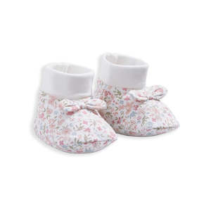 Footwear Socks: Mamas and Papas Pink Floral Booties