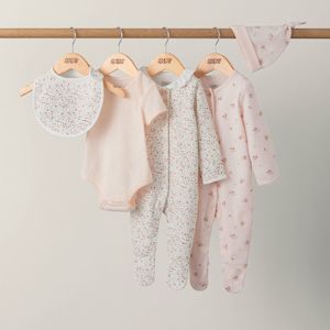 Clothing Sets: Mamas and Papas Floral Set - 5 Piece Set