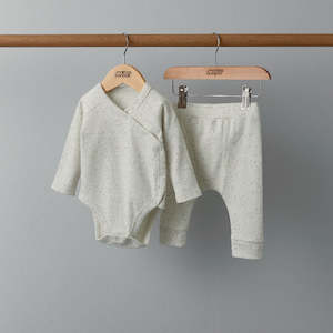 Clothing Sets: Mamas and Papas Speckle Jersey Top & Leggings Set - 2 Piece Set