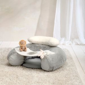 Baby Floor Seats: Mamas and Papas Welcome to the World Sit & Play Grey Safari Interactive Seat